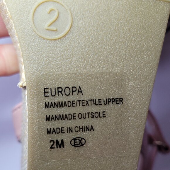 Pop Little Girls Europa Wedge Sandals NWT Size Little Girls 2 - Picture 6 of 7